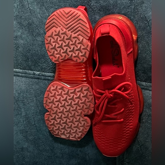 Red on Red Sneakers - Picture 5 of 5